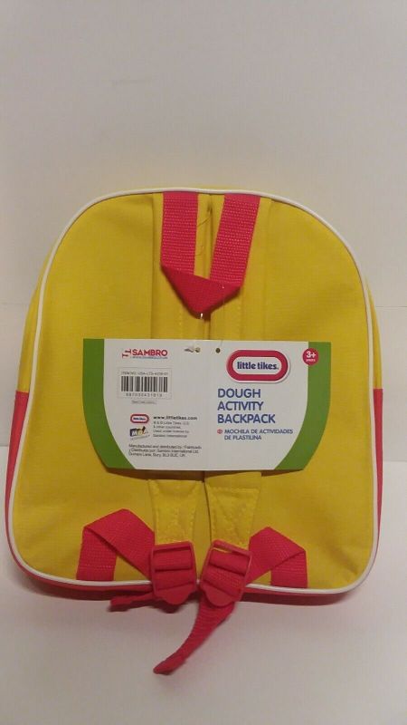 Photo 1 of Little Tikes Dough Activity Backpack. 1 Bag - 6 Dough Bags 20g - 4 Simple Molds - 1 A4 Paper Mat - 1 Dough Knife - Size:11x10"