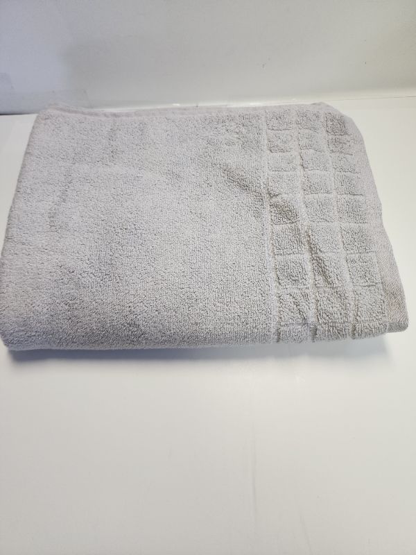 Photo 2 of Calvin Klein Home Sculpted Grid Bath Towel 30X54 Pebble