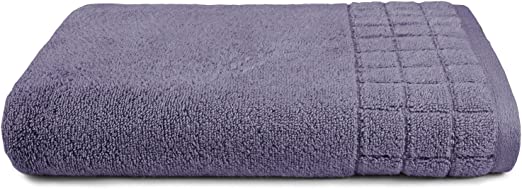 Photo 1 of Calvin Klein Home Sculpted Grid Bath Towel, Bellflower 30x54