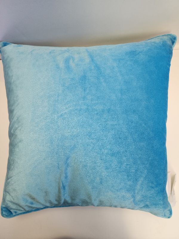 Photo 2 of ENVOGUE 100% Duck Feather Decorative Embroidered Pillow 20” x 20” 100% Duck Feather Fill. 100% Cotton Microfiber Pillow Case