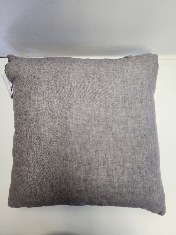 Photo 2 of Hotel Collection Hotel Luxe Grey Diamond Embroidered Decorative 18” X 18” Pillow