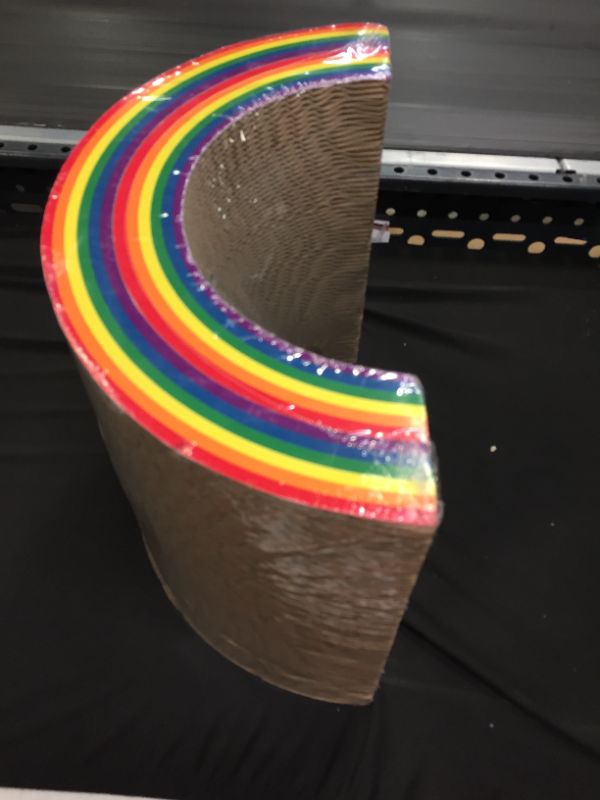 Photo 2 of PRIDE Double Rainbow Cat Scratcher Toy - Boots  Barkley