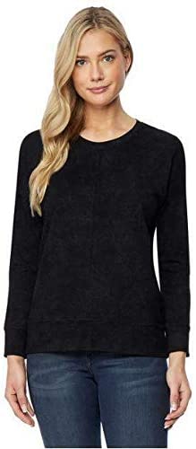 Photo 1 of 32 DEGREES Ladies' Crew Neck Stretch Comfort Lightweight Warmth Fleece Pullover Black L