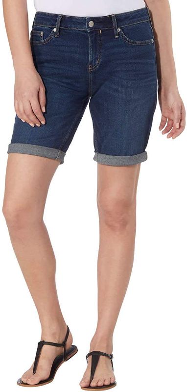 Photo 1 of CALVIN KLEIN WOMEN'S DENIM BERMUDAS SIZE 12- LIKE NEW CONDITION