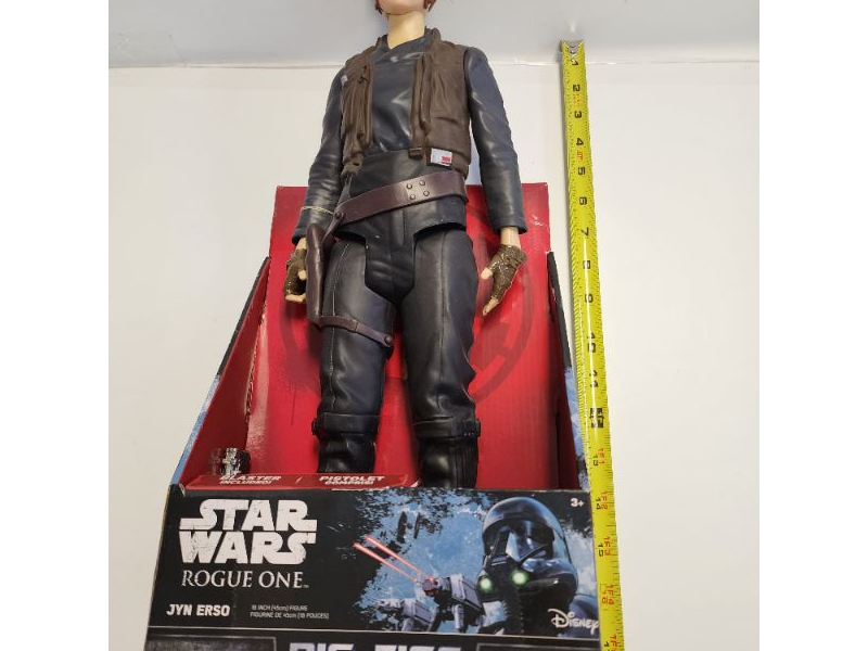 Photo 2 of Star Wars Rogue One - Jynn Erso Action Figure 18" Star Wars Rogue One Blaster included disney