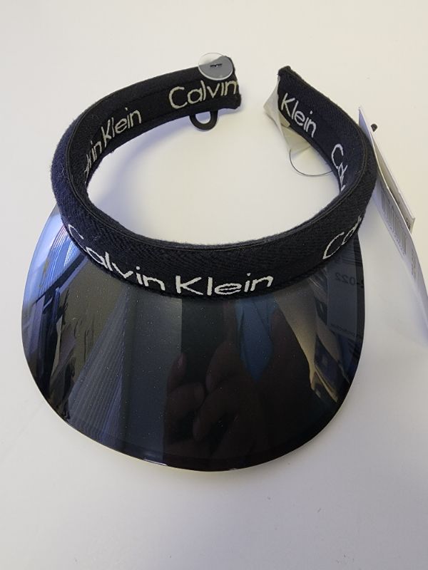 Photo 1 of Calvin Klein Plastic Brim Visor In Black
