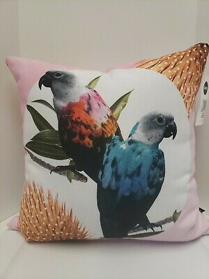 Photo 1 of Deny Designs Jolly Parrots Tropical Birds 16" x 16" Decorative Pillow