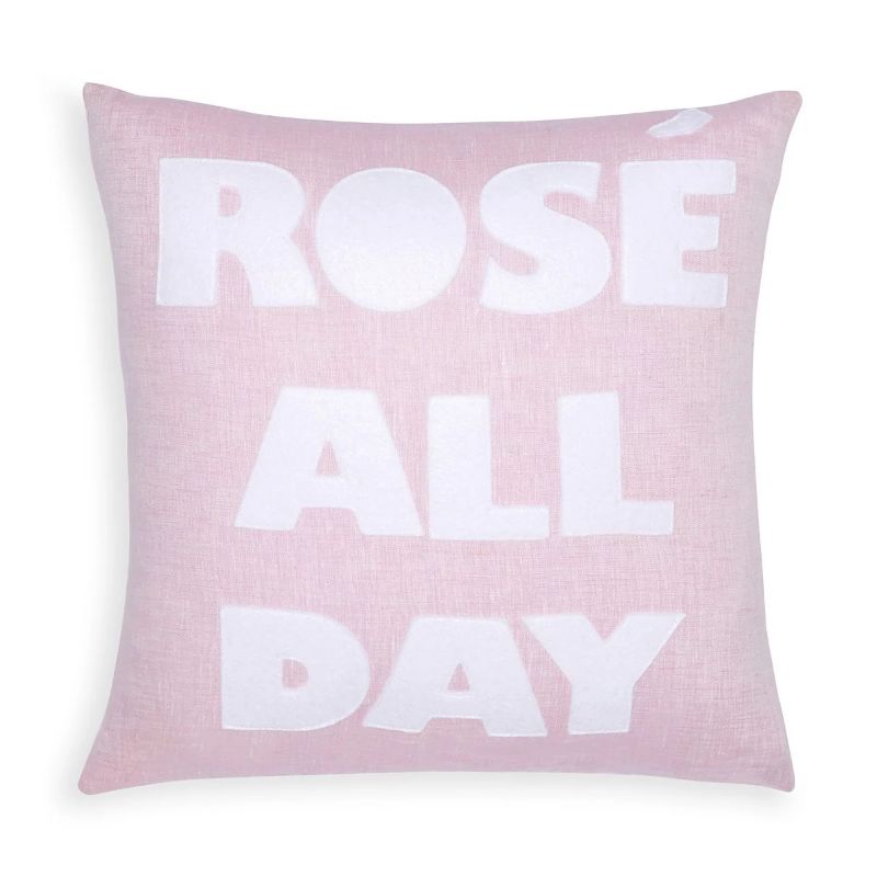 Photo 1 of Alexandra Ferguson Rosé All Day Decorative Pillow 16X16 HANDMADE IN BROOKLYN