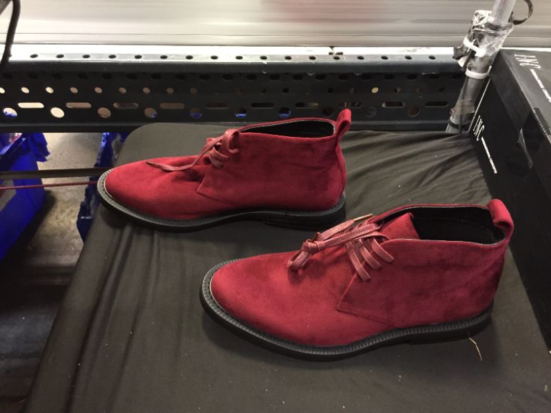 Photo 1 of  Size 8.5 INC By Macy's Men Salem Velvet Chukka Boots (Red, 8.5)