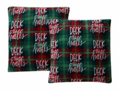 Photo 1 of Holiday Print Plush 18" Decorative Pillow 2-packs 