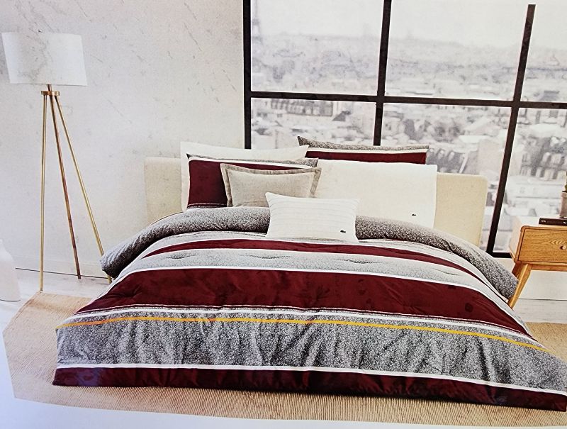 Photo 1 of TWIN/TXL LACOSTE MENDI RED COMFORTER SET
COMFORTER + SHAM