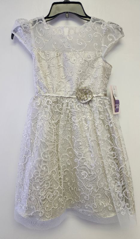 Photo 1 of JONA MICHELLE GIRL SIZE 10 SPECIAL OCCASION DRESS 
IVORY EMBROIDERY