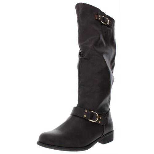 Photo 1 of Black Size 7.5 W Women XOXO Minkler Wide Calf Mid Calf Riding Boots, Black, 7.5 W US