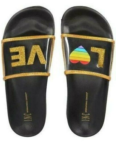 Photo 1 of Size 9/10 L INC International Concepts Rainbow Love Slipper Size Large 9/10