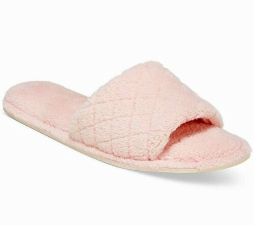 Photo 1 of Charter Club Micro Terry Memory Foam Open Toe Slippers Size XL11-12 Pink