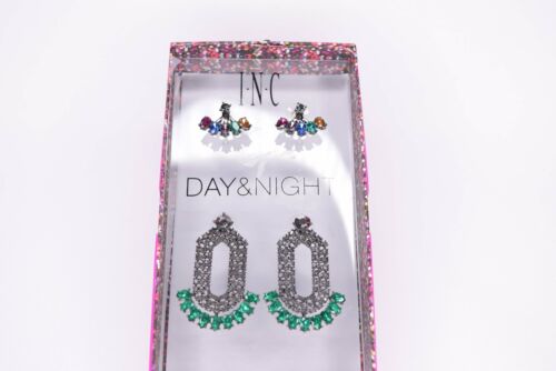 Photo 2 of INC by Macys Hematite-Tone 2-Pc. Box Set Multi-Stone Earrings Jackets Earrings