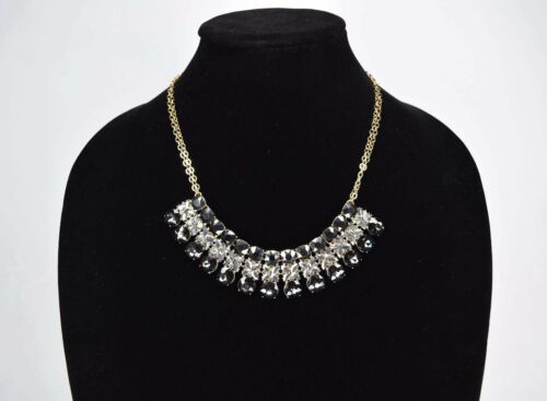 Photo 2 of INC By Macys Gold Multi Bib Necklace Choker Style in Shades of Gray