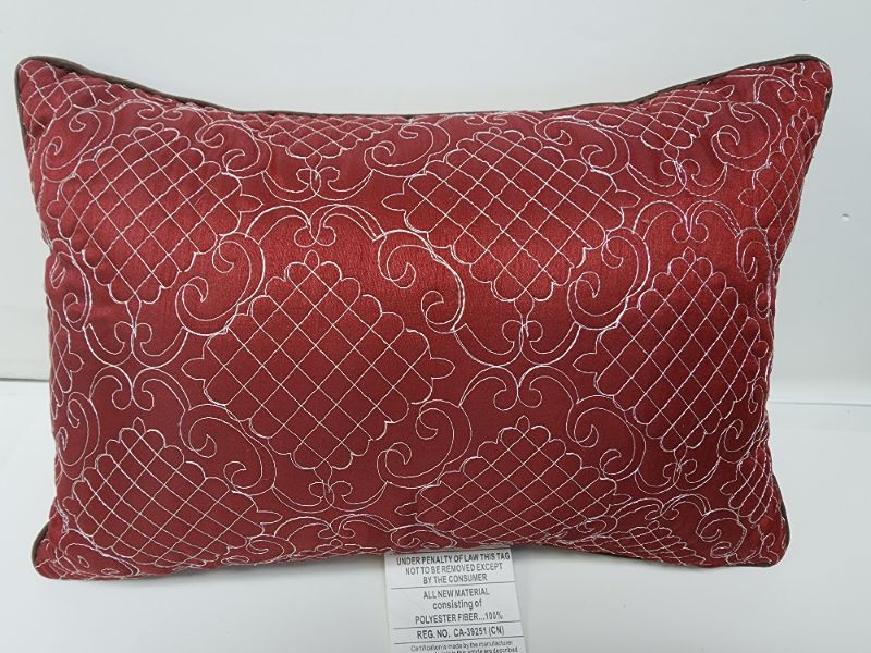 Photo 1 of  HALMART ACCENT PILLOW BURGANDY 12 X 18