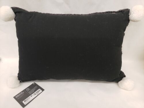 Photo 2 of Martha Stewart Snuggle By Fire Decorative Hook Throw Pillow White Gray 