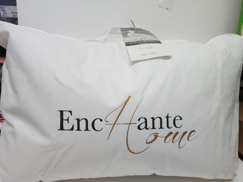 Photo 2 of Enchante Home Luxury Goose Down Queen Pillow - Medium -