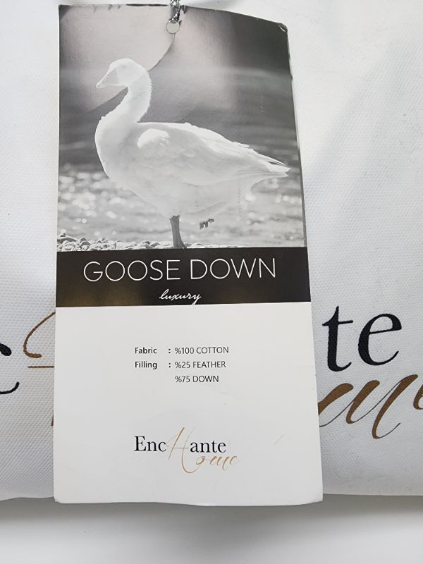 Photo 4 of Enchante Home Luxury Goose Down Queen Pillow - Medium -