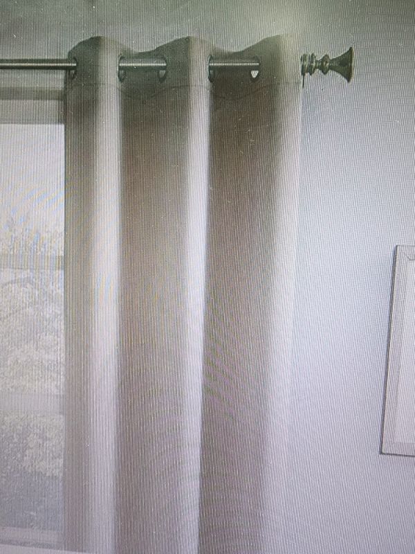 Photo 1 of 1 Panel - Sun Zero - Mariana Stone Blackout Grommet Curtain Panel 40 x 80 in