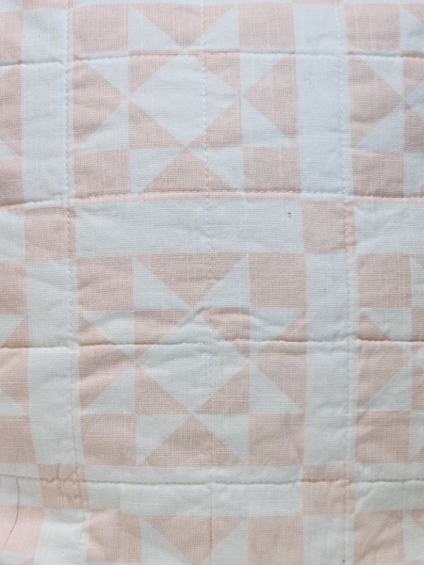 Photo 2 of Calvin Klein Abigail 18" x 18" Geometric Cotton Decorative Pillow - Pink / White

