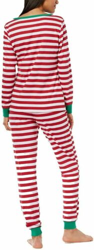 Photo 2 of XLARGE Macy's Family Pajamas Matching Women's Holiday Stripe Pajama Set Red XL