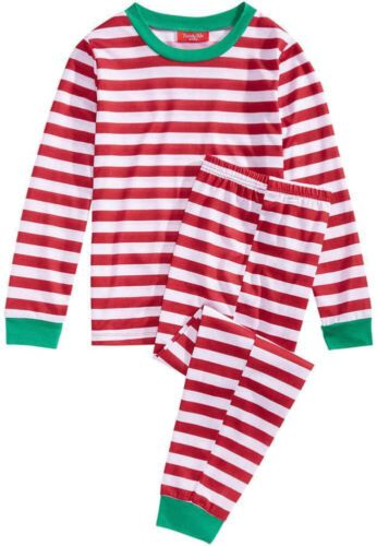 Photo 3 of XLARGE Macy's Family Pajamas Matching Women's Holiday Stripe Pajama Set Red XL