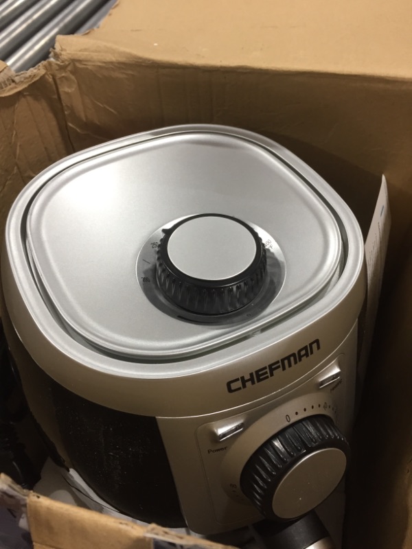 Photo 1 of Chefman TurboFry 2 Liter Air Personal Compact Healthy Fryer w/Adjustable Temperature Control, 30 Minute Timer and Dishwasher Safe Basket Black