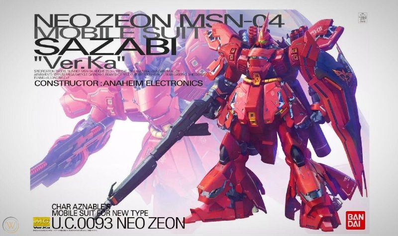 Photo 1 of GUNDAM MG 1/100 U.C.0093 NEO ZEON MSN-04 VER-KA