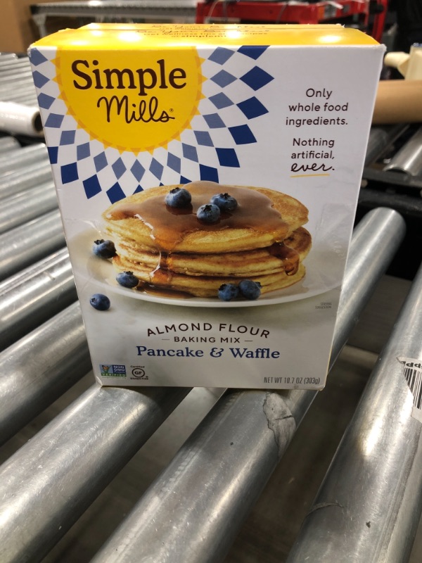 Photo 3 of 2 PACK- Simple Mills Almond Flour Pancake Mix & Waffle Mix, Gluten Free, Made with whole foods, (Packaging May Vary), 10.7 Ounce ( BEST BY 01/19/2022 )
