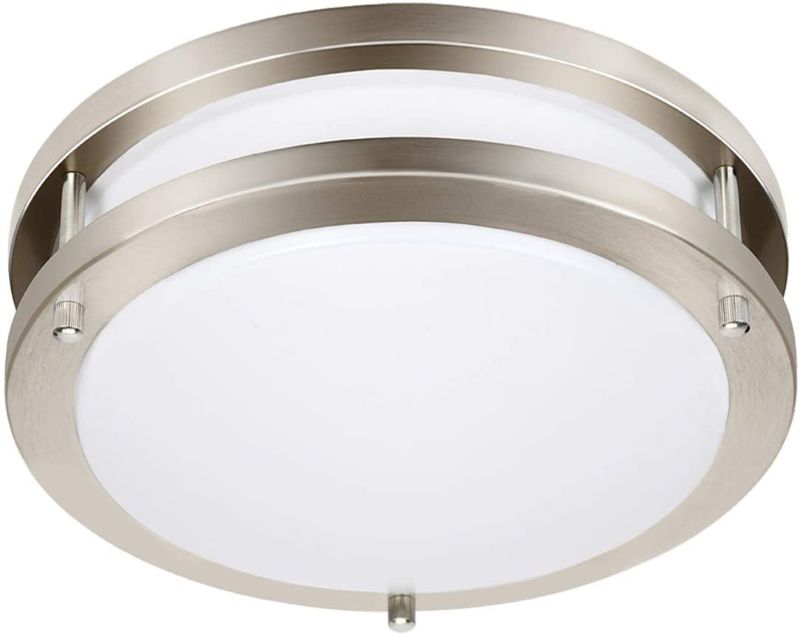 Photo 1 of 26W LED Ceiling Light Fixture, 13in Flush Mount Light Fixture, Ceiling Lamp for Bedroom, Kitchen, Bathroom, Hallway, Stairwell, Super Bright 2050 Lumens, 5000K Daylight White
