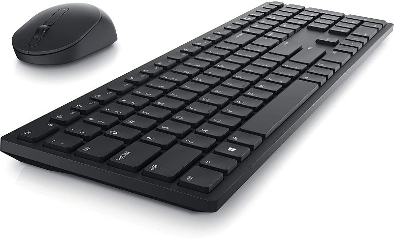 Photo 1 of Dell KM5221W Pro Wireless Keyboard and Mouse Combo, Programmable Keys and Battery Indicator Light - Black
