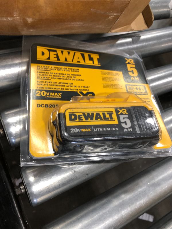 Photo 3 of DEWALT 20V MAX XR Battery, Lithium Ion, 5.0Ah (DCB205)