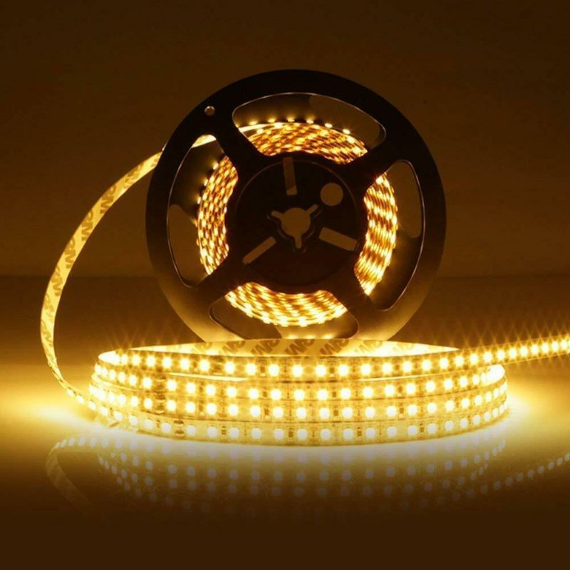 Photo 1 of ELENKER LED Strip Light Non-Waterproof SMD 3528 600LEDs 3000K 16.4Ft 5M DC12V - Power Supply Sold Seperately