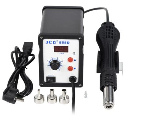 Photo 1 of JCD 858D 700W 110V 2 in 1 Hot Air Soldering Station BGA Rework SMD SMT Welding Repair Tool Heater LED Digital Solder Iron