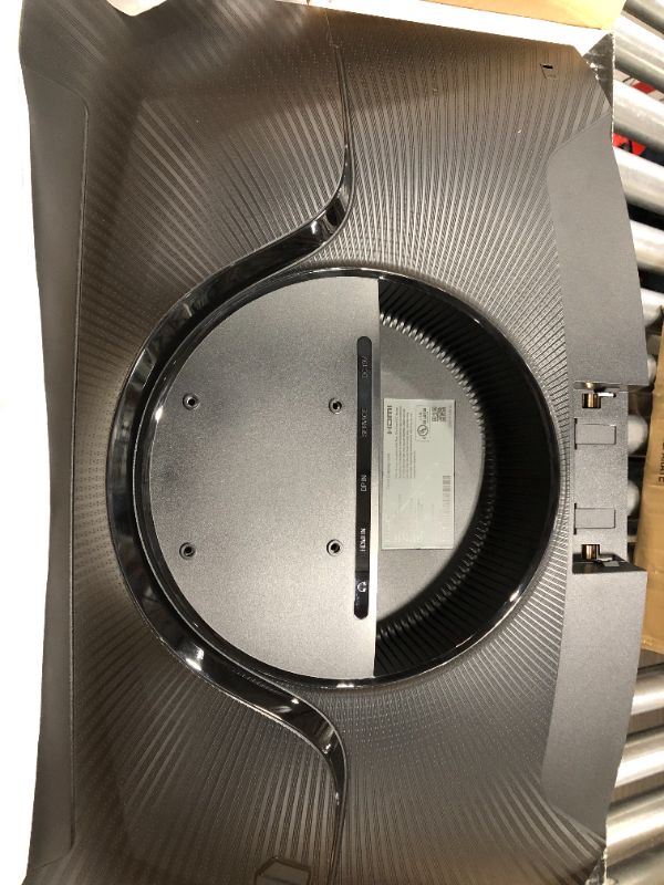 Photo 1 of For Parts Only - SAMSUNG Odyssey G5 Series 27-Inch WQHD (2560x1440) Gaming Monitor, 144Hz, Curved, 1ms, HDMI, Display Port, FreeSync Premium (LC27G55TQWNXZA)