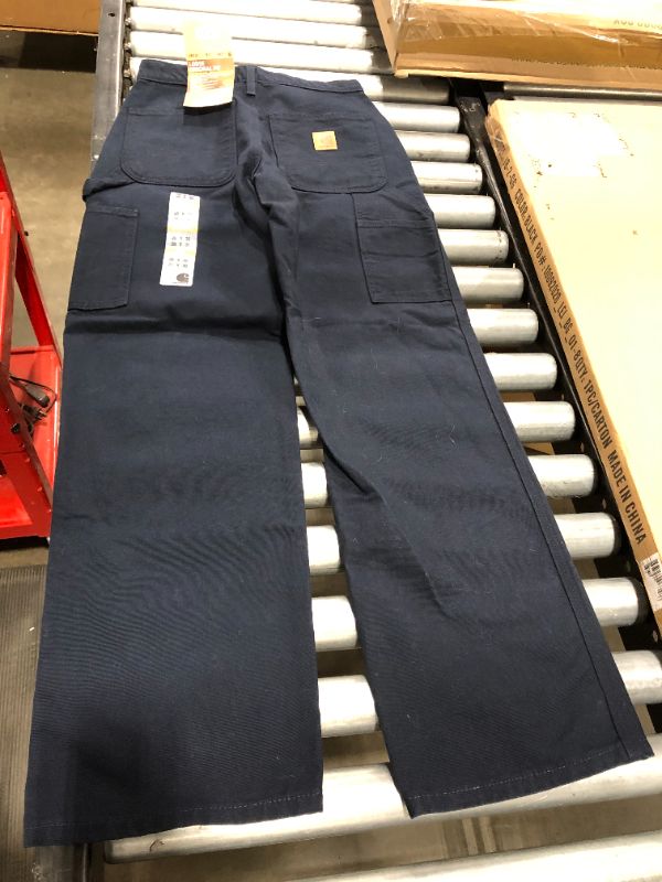 Photo 3 of Carhartt Men's Washed Duck Work Dungaree Pant I Size 28 x 30