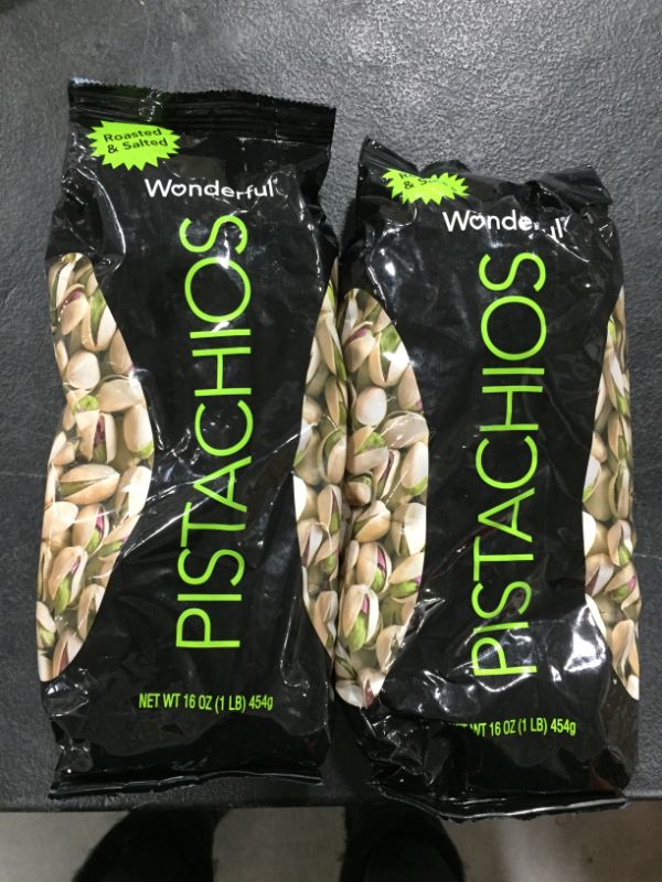 Photo 2 of Wonderful Pistachios, Roasted and Salted, 16 Ounce Bag
2PK