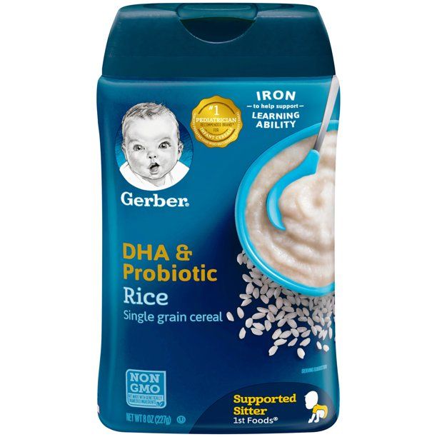 Photo 1 of (Pack of 6) Gerber DHA and Probiotic Single Grain Rice Baby Cereal, 8 oz
EXPIRED SEPT 2021