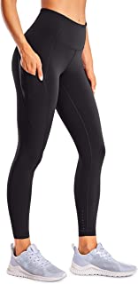 Photo 1 of CRZ YOGA Women's Naked Feeling Workout Leggings 25 Inches - High Waisted Yoga Pants with Side Pockets
