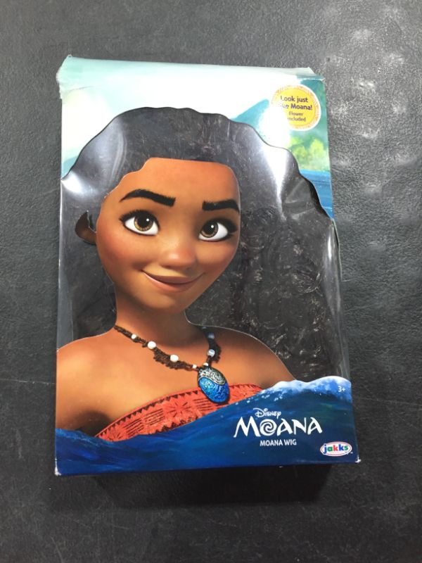 Photo 2 of Disney Moana Wig with Plumeria Flower
