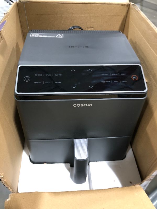 Photo 2 of COSORI Air Fryer 6.8Qt, Dual Blaze with 360 ThermoIQ Tech - Using Upper and Lower Heating Elements for Precise Temperature Control and Even Cooking Results, No More Shaking & Preheating, Time-Saving
