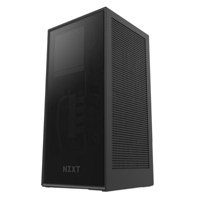 Photo 1 of NZXT H1 Tempered Glass Mini-ITX Mini Tower Computer Case - Black