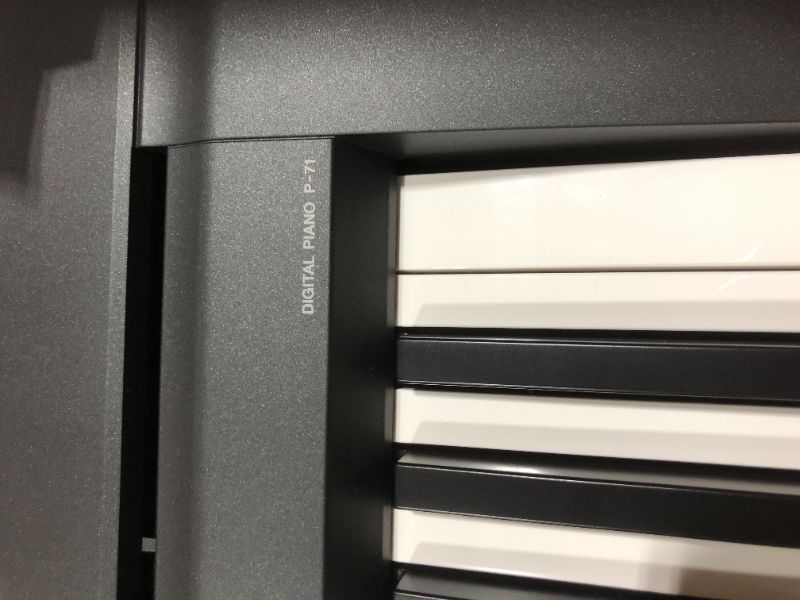 Photo 3 of Yamaha P71 88-Key Weighted Action Digital Piano with Sustain Pedal and Power Supply