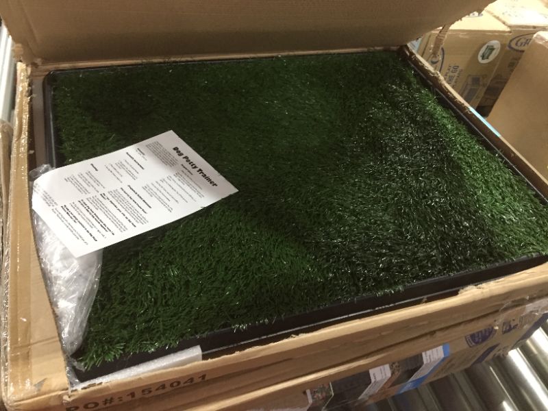 Photo 2 of Artificial Grass Puppy Pad for Dogs and Small Pets – Portable Training Pad with Tray – Dog Housebreaking Supplies by PETMAKER