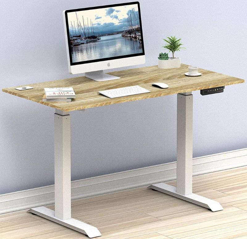 Photo 1 of SHW Electric Height Adjustable Desk. Oak (811244034122)
