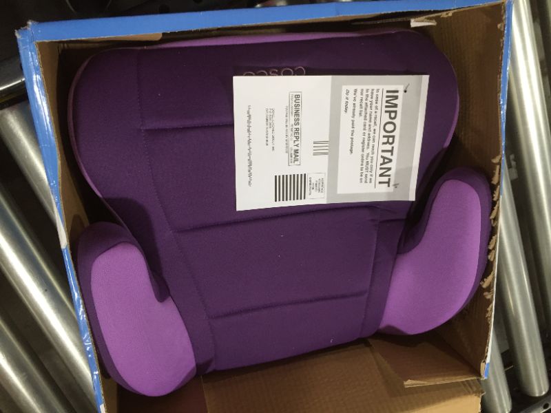 Photo 2 of Cosco Topside Child Safe Belt Positioned Backless Booster Car Seat, Purple Grape