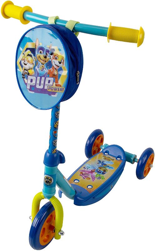 Photo 1 of PlayWheels PAW Patrol 3-Wheel Kids Scooter with Accessory Pouch, Blue
